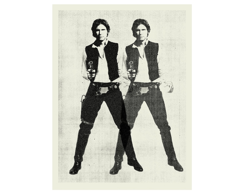 SPACE COWBOY  Star Wars Inspired Han Solo 18 x 24 image 2