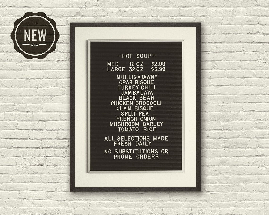 SEINFELD Inspired Poster Art Print 18 X 24 Seinfeld Soup Etsy