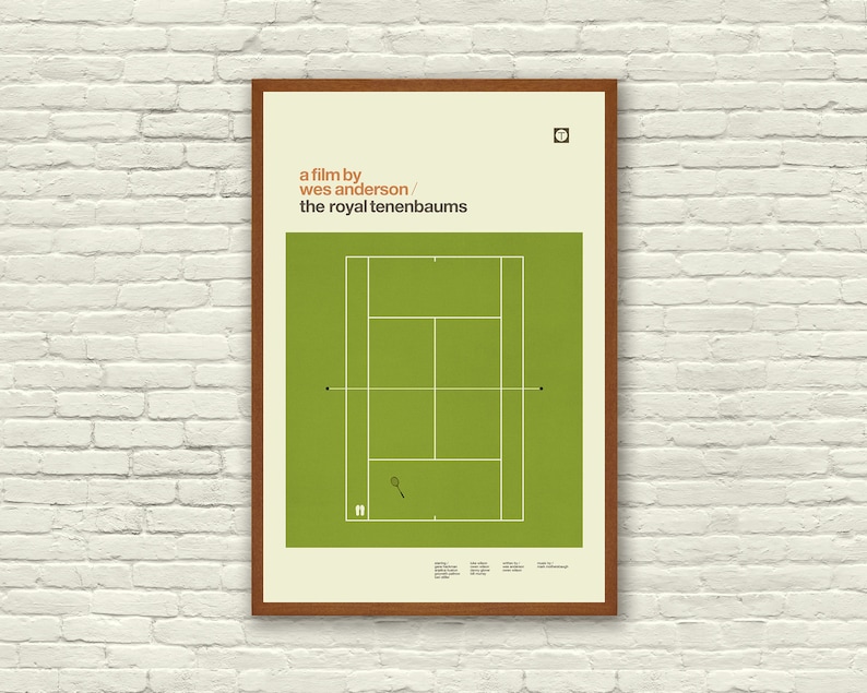 WES ANDERSON Inspired Posters, Art Print Movie Poster Series Minimalist, Graphic, Mid Century Modern, Vintage Style, Retro Home image 3