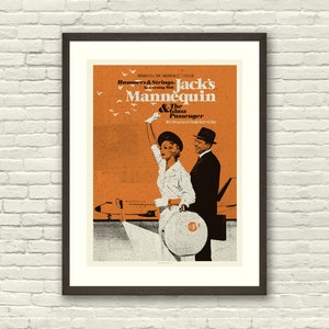 MID CENTURY MODERN Flight, Travel, Airport, Airplane, Jack&#39;s Mannequin 18 x 24 Art Print Concert Poster, Lithograph, Hipster, Vintage
