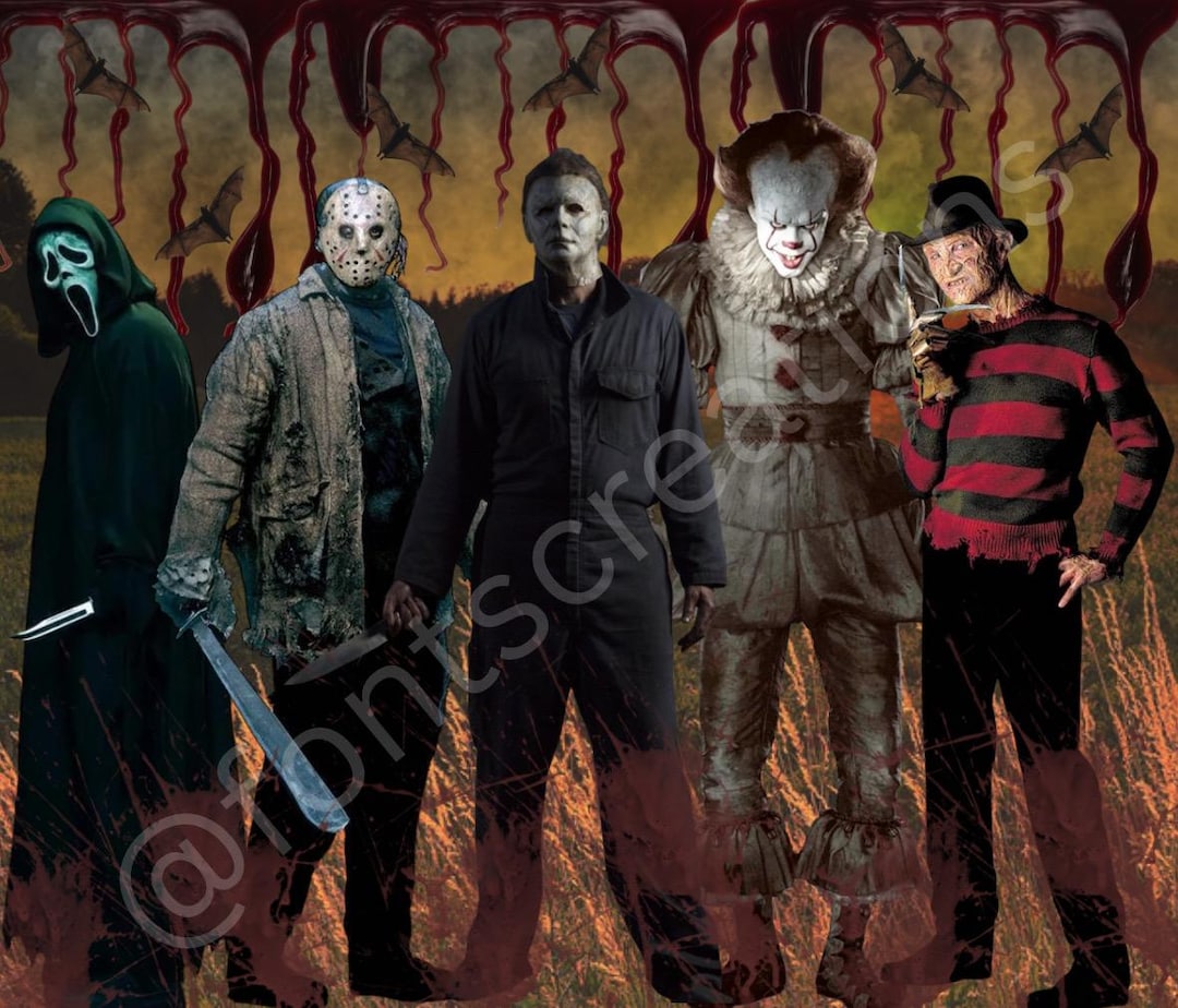 Horror Characters PNG - Etsy