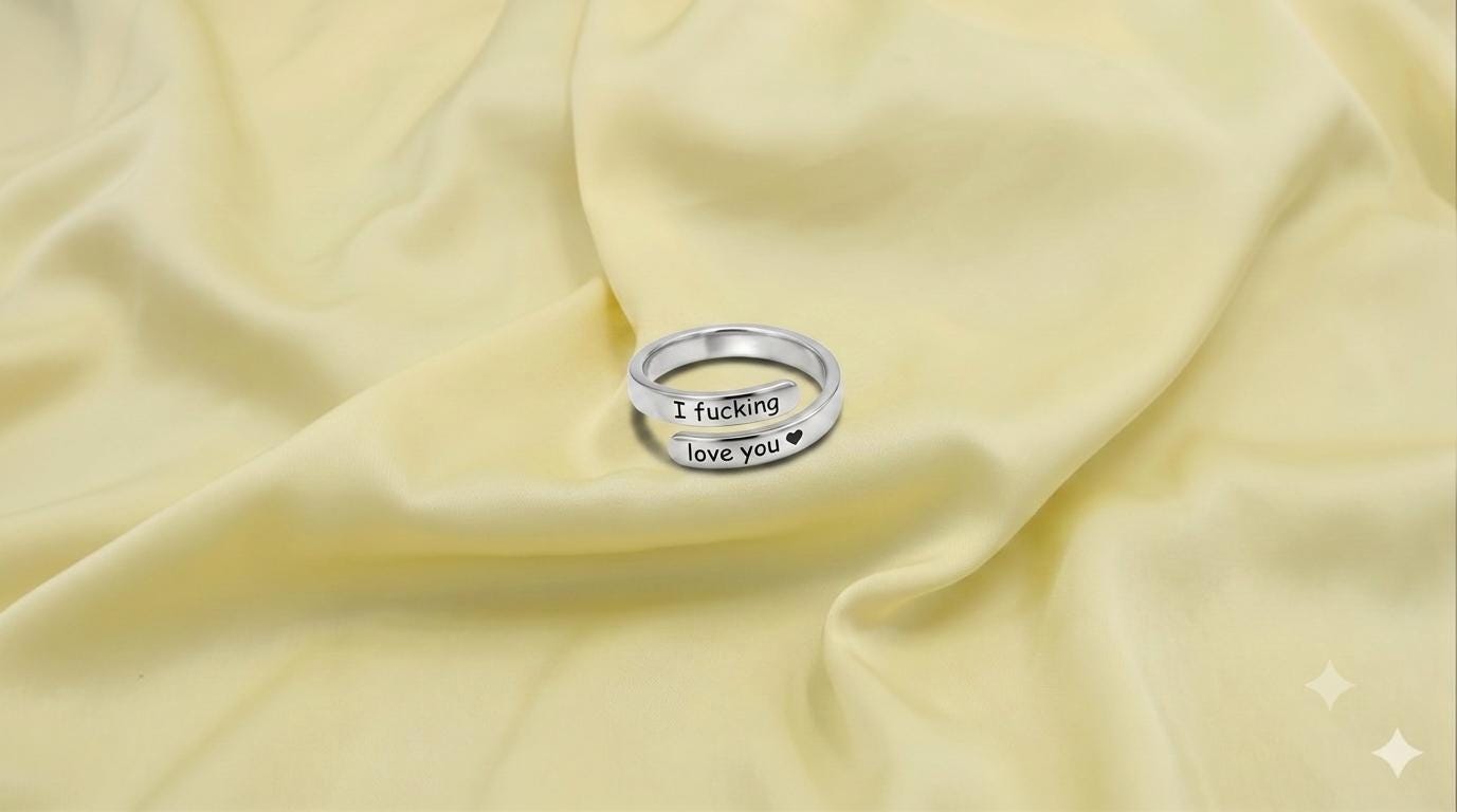 I Fuckin Love You Ring - Etsy