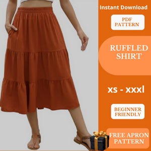 ladies shirt sewing pattern | Skirt Pattern | Women Skirt Pattern | sewing patters skirt | Women Sewing Pattern | Long Skirt Pattern