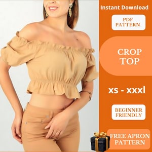 Patrón de costura superior / patrones de costura para mujeres / patrón de costura simple / patrón de costura superior halter / Patrón de costura para mujeres / schnittmuster sommerkleid