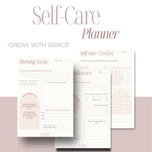 7-Day Self-Care Planner for Women | Minimalist Wellness Journal PDF | Daily Reflection, Habit Tracker & Mindset Routine