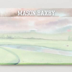 Set of 10 Custom Golf Thank You Cards | Personalized Printed Golf-Themed Notes | Retirement or Tournament Stationery | Golf Thank You Set