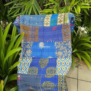 Bohemian Patchwork Quilt Kantha Quilt Handmade Vintage Quilts Boho King Size Bedding Throw Blanket Bedspread Quilting Hippie Quilts For Sale