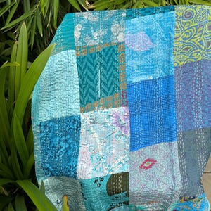 Bohemian Patchwork Quilt Kantha Quilt Handmade Vintage Quilts Boho King Size Bedding Throw Blanket Bedspread Quilting Hippie Quilts For Sale