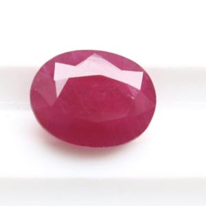 9X7MM, Natural Ruby Gemstone ,AAA+ Red Ruby Oval Emerald Cut Faceted Cabochon , Ruby Faceted Cabs , Ruby Cut Jewellery Supply CT.2.25