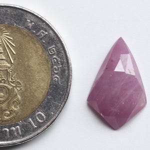 Sapphire Rose Cut Gemstone, Natural Pink Sapphire Rose Cut Faceted Cabochon Loose Gemstone , Sapphire Cut Cab Jewellery Supply 17X11MM