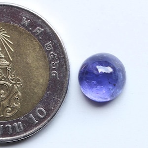 Tanzanite Cabochon Gemstone, Natural Blue Tanzanite Smooth Polished Loose Cabochon, Tanzanite Round Cabs, Tanzanite Jewellery Supply, 9MM
