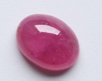 Natuurlijke robijn cabochon edelsteen, AAA+++ rode robijn glad gepolijste ovale cabochon, losse edelsteen, robijn ovale cabochon sieradenvoorraad, 9 x 7 mm