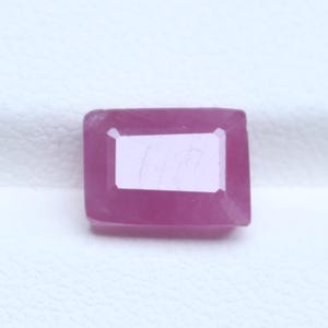 Natürlicher Roter Rubin Edelstein 3,50 Ct | 8.5 x 6 mm Baguette Smaragd Schliff facettiert Cabochon | Juli Geburtsstein für Schmuckherstellung Lieferungen