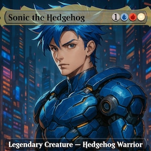 Paquete de pícaros ciberpunk de Sonic the Hedgehog - Tarjetas proxy de Magic the Gathering