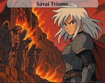 Paquete de tierras proxy inspiradas en el anime Mardu de los años 90: set personalizado de Magic: The Gathering