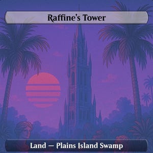 Esper Vaporwave Proxy Land Bundle – Magic the Gathering Custom Set