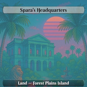 Bant Vaporwave Proxy Land Bundle – Magic the Gathering Custom Set