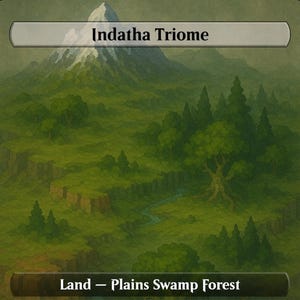 Abzan Isometric Fantasy Terrain Proxy Land Bundle – Magic the Gathering Custom Set