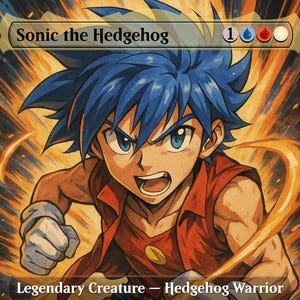 Paquete de guerreros shounen de Sonic the Hedgehog - Cartas proxy de Magic the Gathering