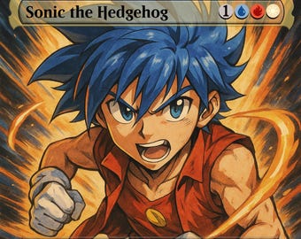 Paquete de guerreros shounen de Sonic the Hedgehog - Cartas proxy de Magic the Gathering