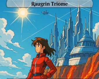 Pacote Proxy Land inspirado no anime Jeskai dos anos 90 – Conjunto personalizado Magic the Gathering