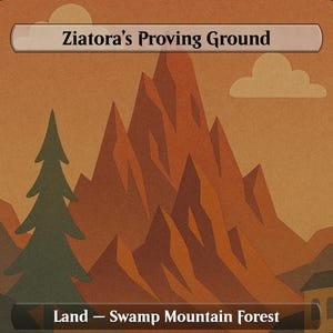 Jund Papercraft Diorama Proxy Land Bundle – Magic the Gathering Custom Set