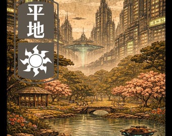 Fusión de ciencia ficción con bloques de madera japoneses: crea un paquete