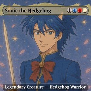 Paquete de cartas proxy de Sonic the Hedgehog Shoujo Prince - Magic the Gathering