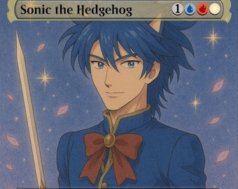 Paquete de cartas proxy de Sonic the Hedgehog Shoujo Prince - Magic the Gathering