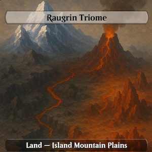 Jeskai Isometric Fantasy Terrain Proxy Land Bundle – Magic the Gathering Custom Set