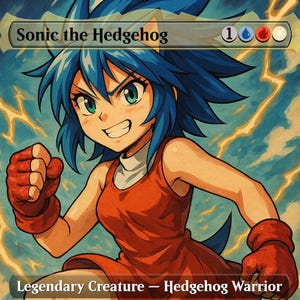 Paquete de luchadores shounen de Sonic the Hedgehog - Tarjetas proxy de Magic the Gathering