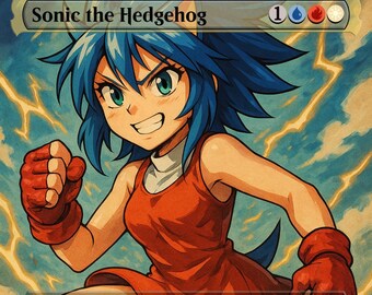 Paquete de luchadores shounen de Sonic the Hedgehog - Tarjetas proxy de Magic the Gathering
