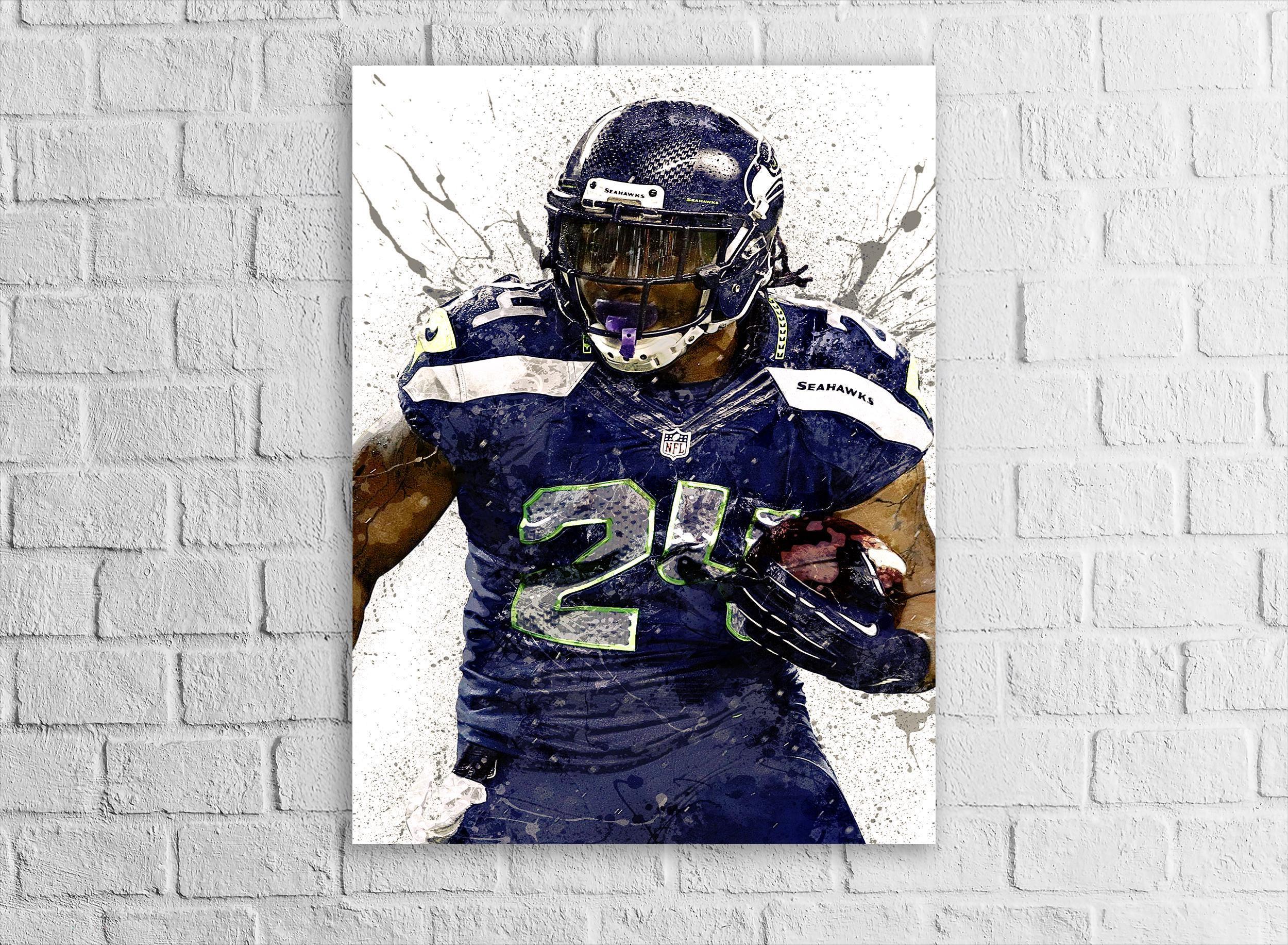 Marshawn Lynch Print - Etsy, image size:2500x1833
