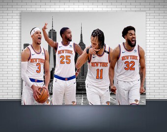 New York Knicks Poster, Canvas Wrap or Museum-Quality Poster Print, Fine Art, Man Cave, Office or Dorm Room