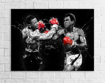 Ali Vs Tyson Poster Muhammad Ali and Mike Tyson Fight Rare Hot New
