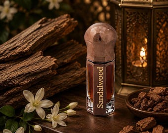 Pure Mysore Sandalwood Oil | 100% Natural Mysore Sandalwood Oil | Undiluted Mysore Sandalwood | 3 ml| Alcohol-Free