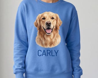 Custom Pet Sweatshirt, Personalized Dog Cat Apparel, Unique Pet Photo Print Gift, Cozy Comfortable Hoodie for Animal Lovers