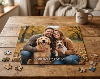 Custom Pet Name Puzzle | Personalized Photo Puzzle | Wedding Puzzle | Pet Puzzle | Name Puzzle Gift | Mothers Day | Puzzle Lovers