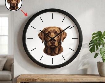 Custom Personalized Black Wooden Clock Round Wall Sleek Modern Wall Clock Dark Elegant Smooth Durable Silent Indoor Premium Decor Clock