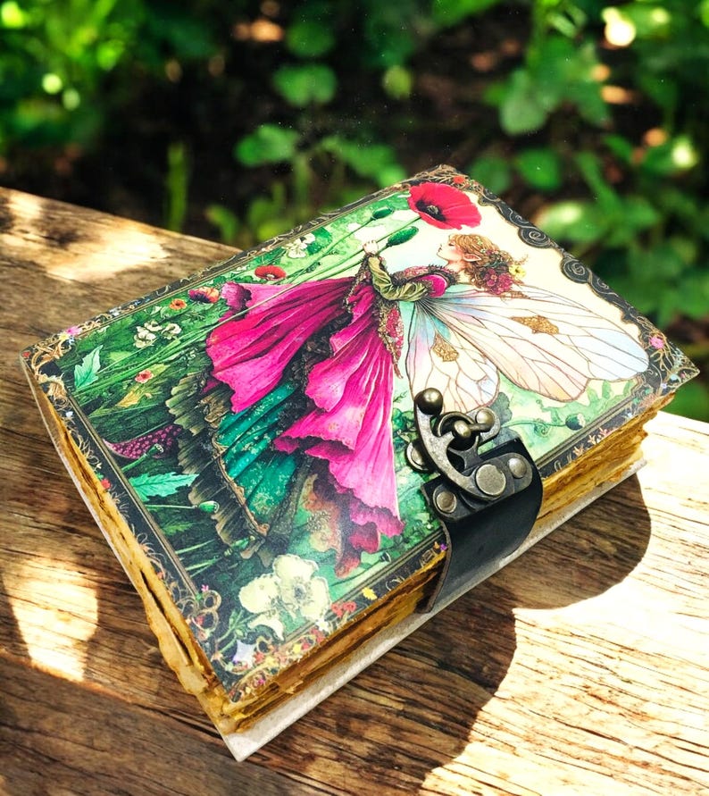400 Page Large Leather Journal | Handmade Fairy Leather Notebook ...