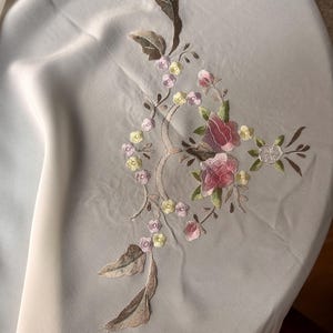 Vintage Genuine Silk Doily Tablecloth – Handmade Turkish Lace – Small Fiskos Table Cover – Elegant Home Decor-Hope chest table cloth-Unused