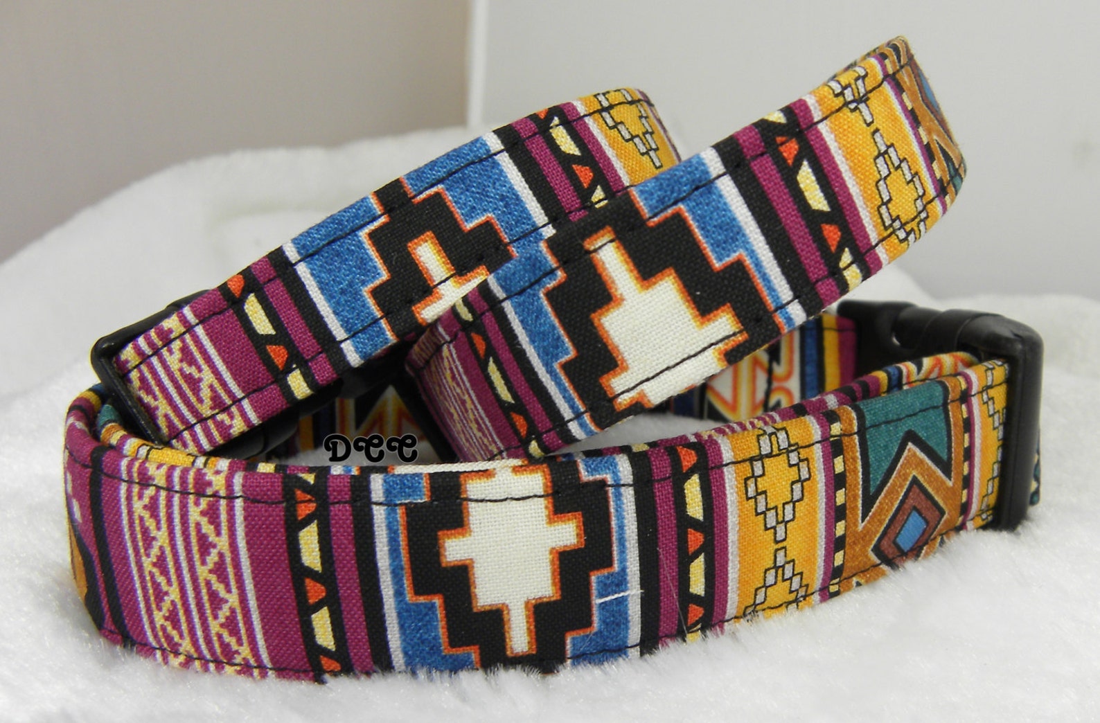 Dog Collar Native Indian Southest Stripes Tribal Geometric Etsy