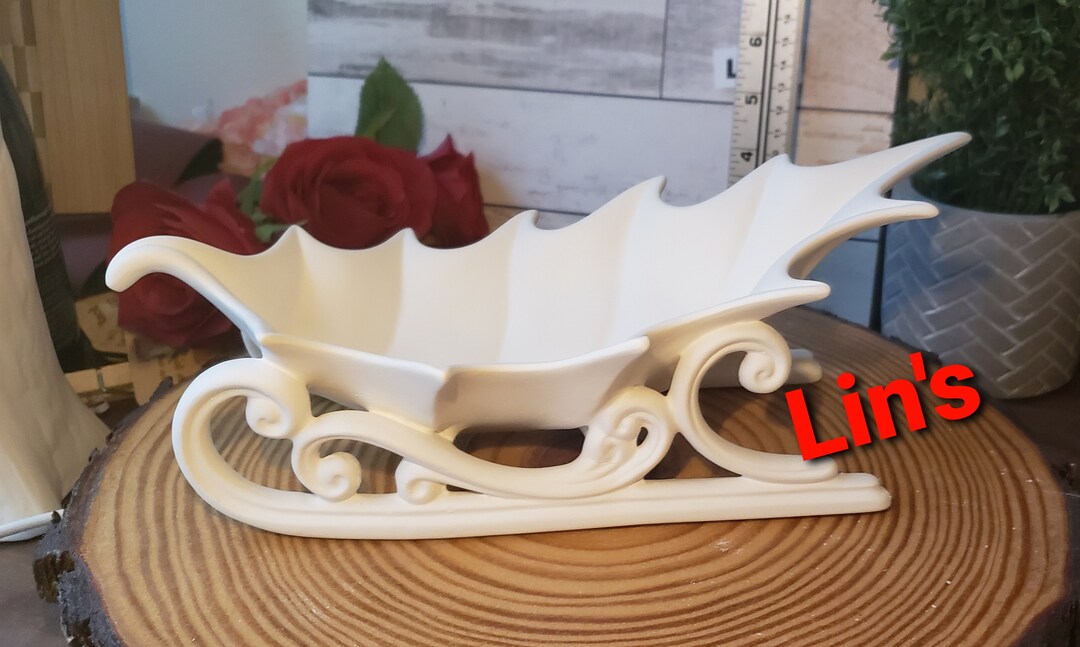 Ceramic Bisque Very RARE Vintage LARGEST Holly Leaf Candy Etsy