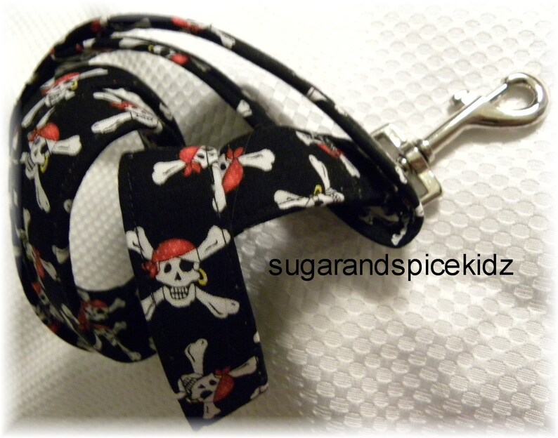 Dog Leash Simple MATCHING LEASH Custom Handmade Leash 3/4 or 1 in Wide 3, 4, 5 or 6 Feet long You pick the fabric with / without webbing image 3