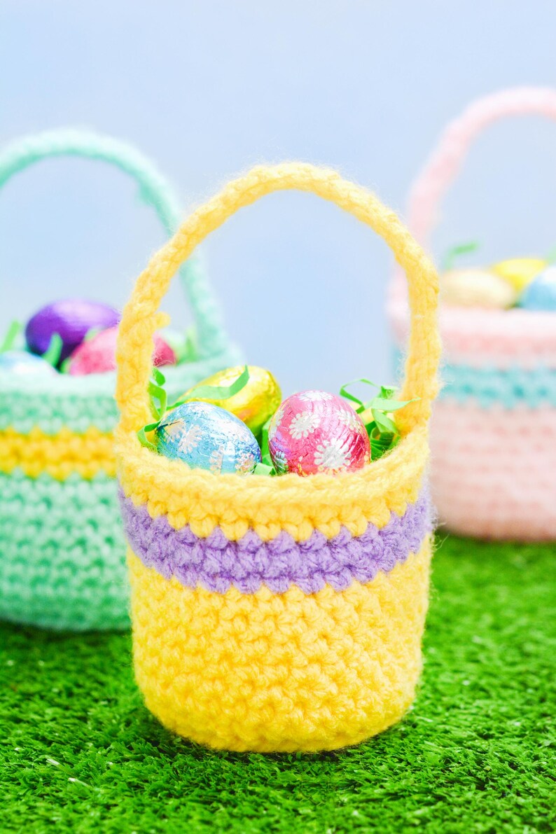 Mini Crochet Easter Basket Pattern – Easy Spring Project (PDF Pattern ...