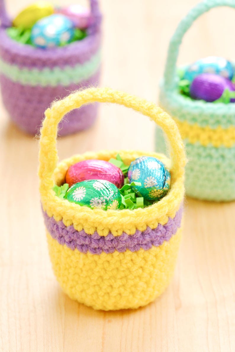 Mini Crochet Easter Basket Pattern – Easy Spring Project (PDF Pattern ...