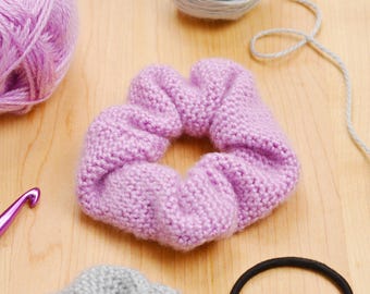 Crochet Scrunchie Pattern PDF – Easy Beginner Hair Accessory, Instant Download