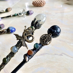 Natural Crystal Magic Wand Handmade Cosplay Wand Wizard Staff Witch natural-crystal-magic-wand-handmade-cosplay-wand-wizard-staff-witch