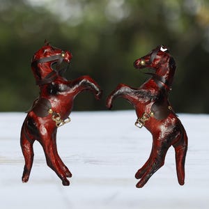 Decorative Leather Horse For Home & Office Decor, toys, Greetings, Gifts, Christmas gifts.