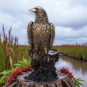 Home Decor  Resin Eagle Gold-Brown Color Statue, Decorative Gifts, Trending gifts (22CM)